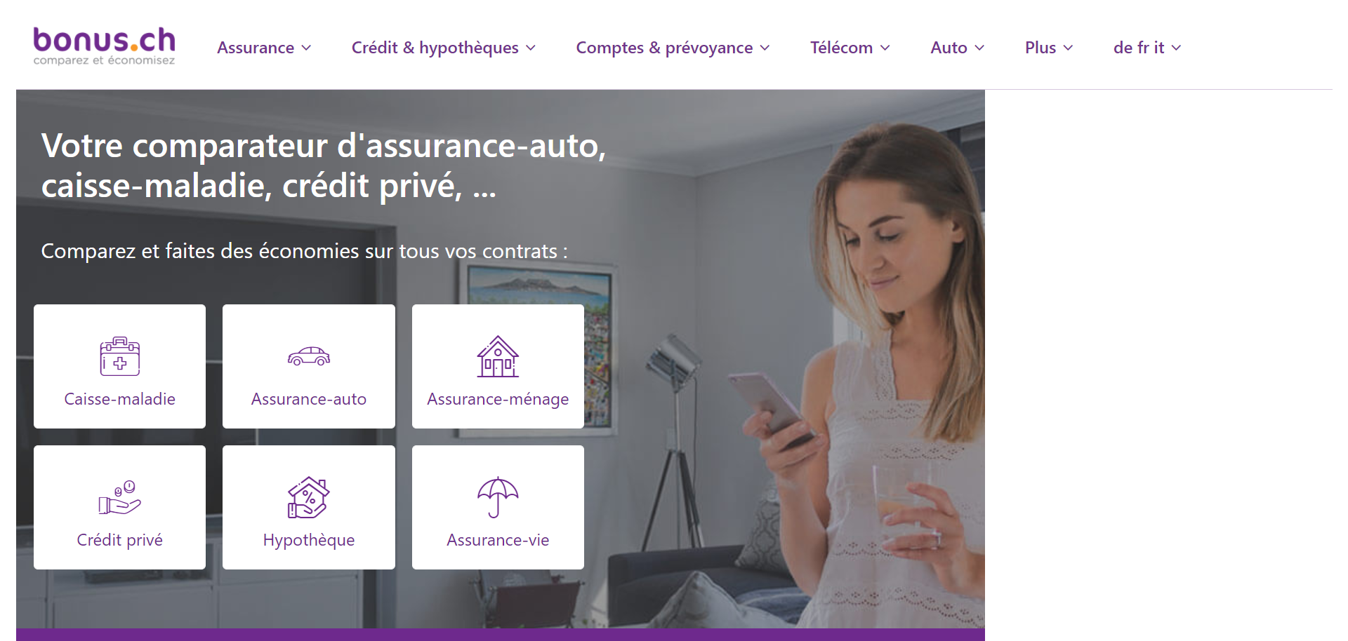Bonus.ch, le site de comparaison en ligne en Suisse Annuaire des Artisans en Suisse Romande